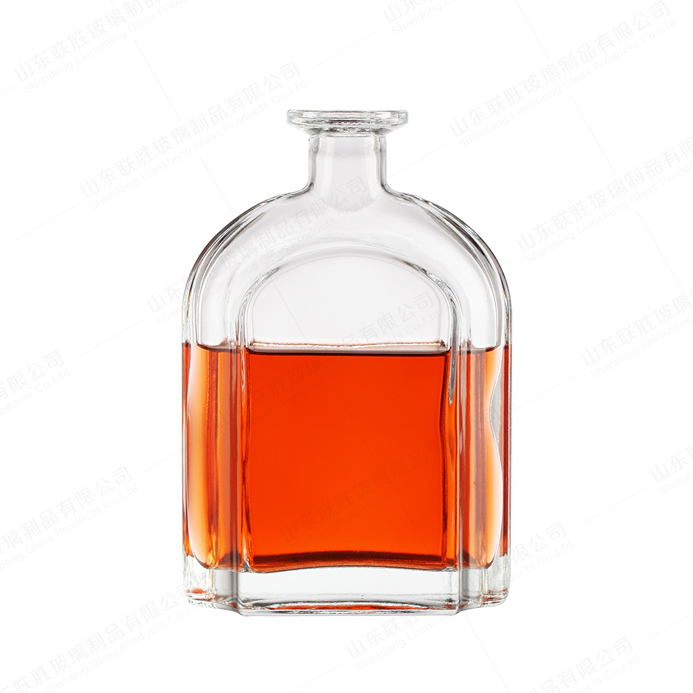 Classic Square Wine Bottle with Glass Lid
