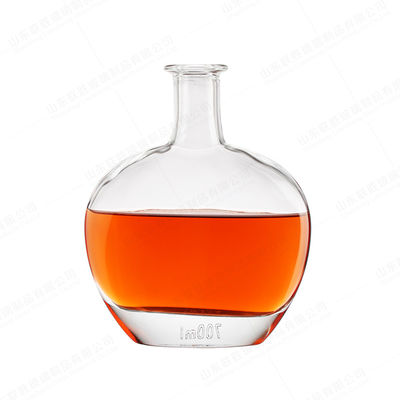 quality Garrafa de vidro de logotipo personalizado para gin alcoólico licor de uísque rum tequila vodka 750ml 700ml factory